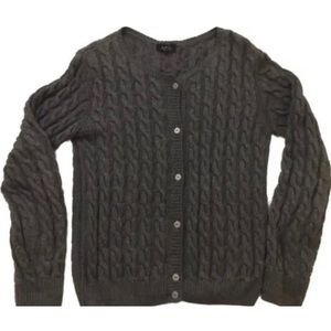 A.P.C. cable cardigan in charcoal grey size L